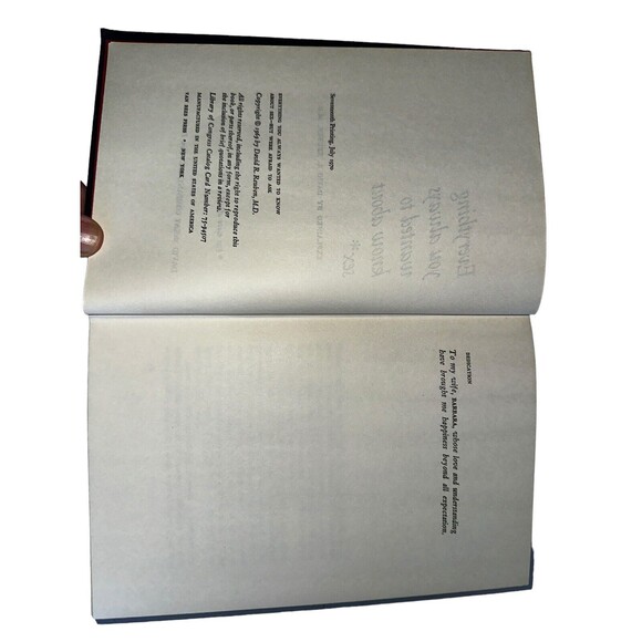 Everything You Always Wanted to Know About Sex Vintage Coffee Table Decor Book - Picture 8 of 10